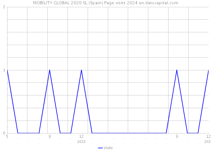 MOBILITY GLOBAL 2020 SL (Spain) Page visits 2024 