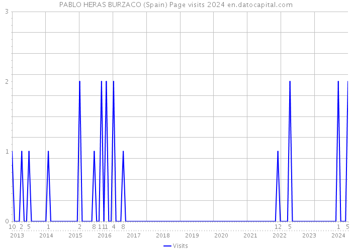 PABLO HERAS BURZACO (Spain) Page visits 2024 