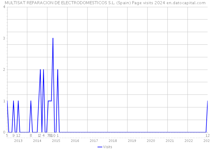 MULTISAT REPARACION DE ELECTRODOMESTICOS S.L. (Spain) Page visits 2024 