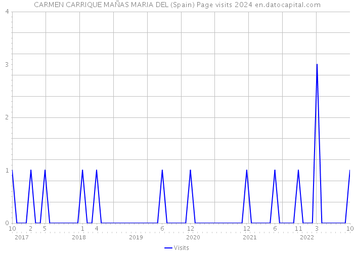 CARMEN CARRIQUE MAÑAS MARIA DEL (Spain) Page visits 2024 