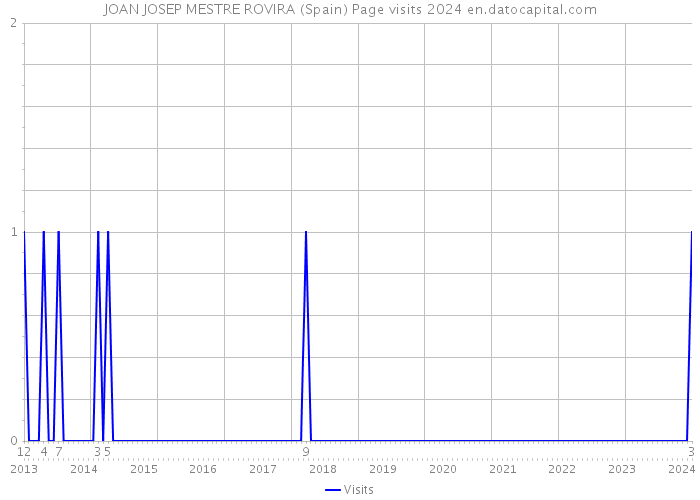 JOAN JOSEP MESTRE ROVIRA (Spain) Page visits 2024 