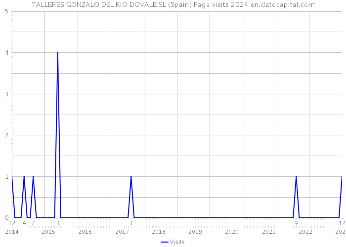 TALLERES GONZALO DEL RIO DOVALE SL (Spain) Page visits 2024 