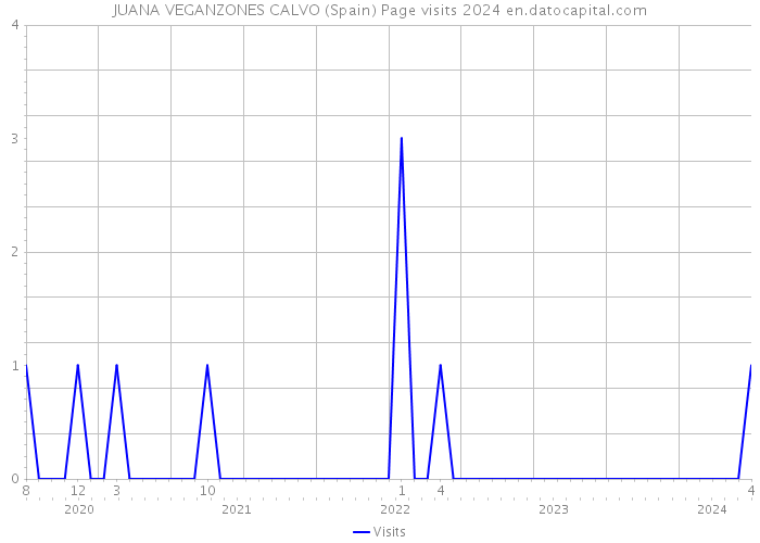 JUANA VEGANZONES CALVO (Spain) Page visits 2024 