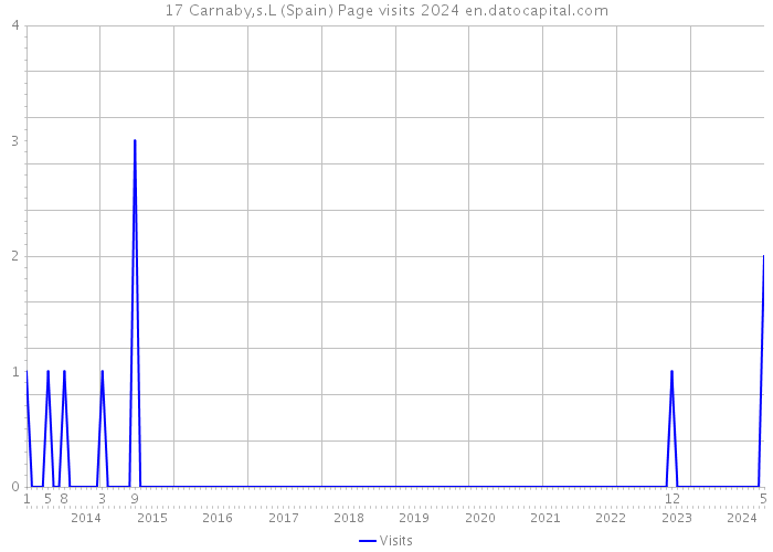 17 Carnaby,s.L (Spain) Page visits 2024 