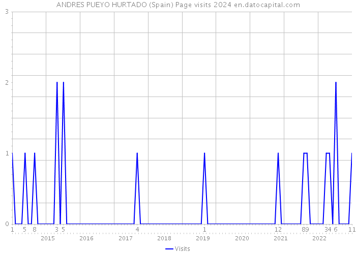 ANDRES PUEYO HURTADO (Spain) Page visits 2024 