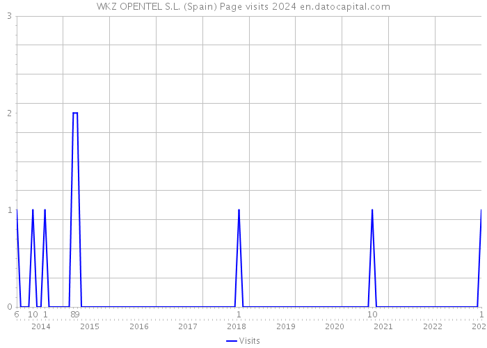 WKZ OPENTEL S.L. (Spain) Page visits 2024 
