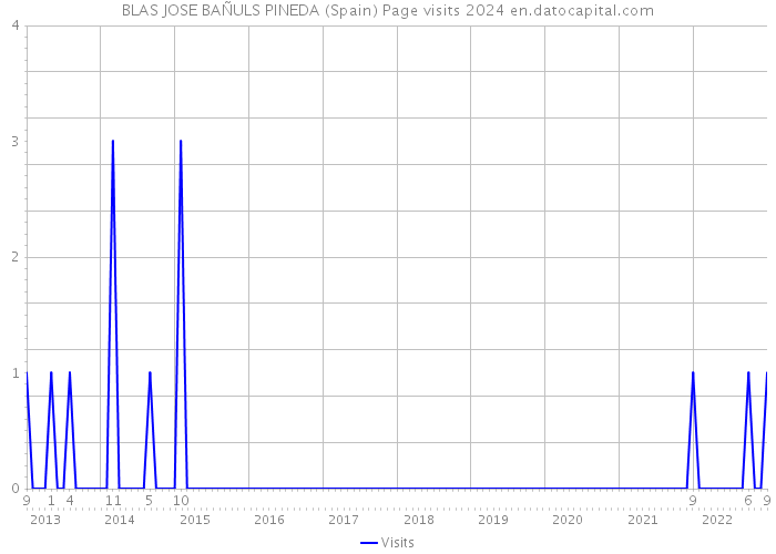 BLAS JOSE BAÑULS PINEDA (Spain) Page visits 2024 