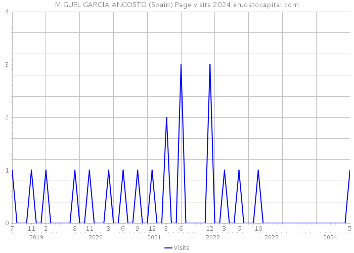 MIGUEL GARCIA ANGOSTO (Spain) Page visits 2024 