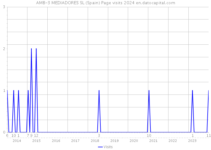 AMB-3 MEDIADORES SL (Spain) Page visits 2024 