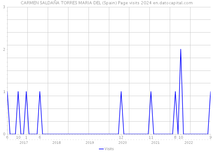 CARMEN SALDAÑA TORRES MARIA DEL (Spain) Page visits 2024 