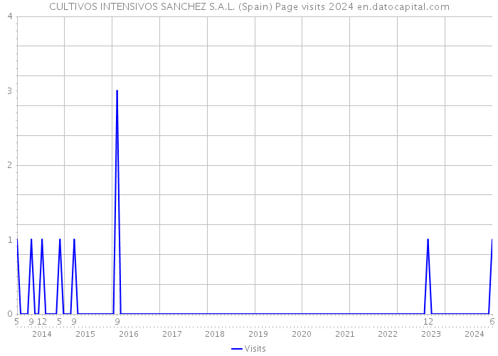 CULTIVOS INTENSIVOS SANCHEZ S.A.L. (Spain) Page visits 2024 