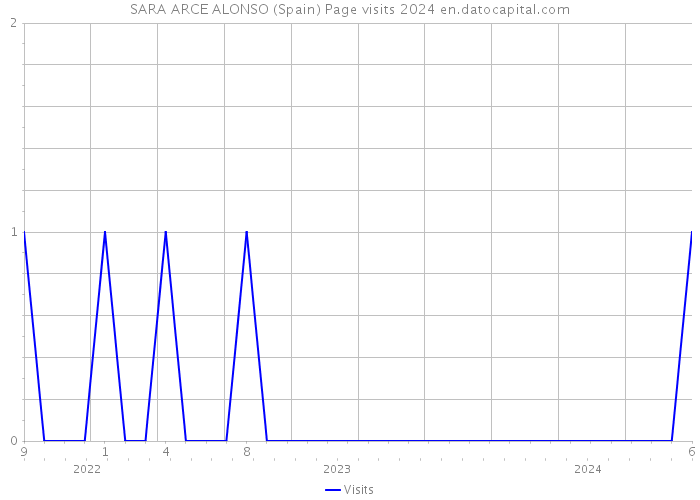 SARA ARCE ALONSO (Spain) Page visits 2024 