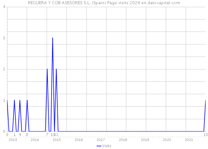 REGUERA Y COB ASESORES S.L. (Spain) Page visits 2024 