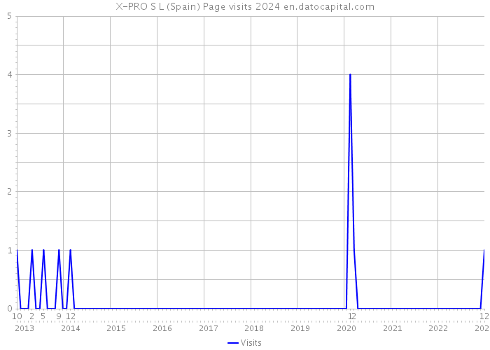 X-PRO S L (Spain) Page visits 2024 