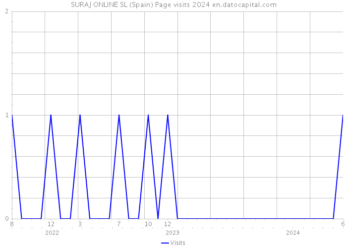 SURAJ ONLINE SL (Spain) Page visits 2024 