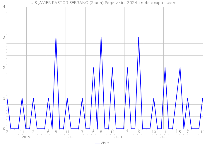 LUIS JAVIER PASTOR SERRANO (Spain) Page visits 2024 