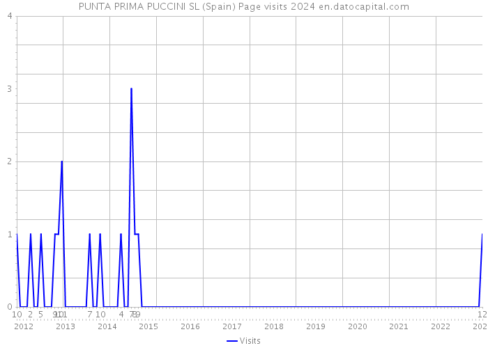 PUNTA PRIMA PUCCINI SL (Spain) Page visits 2024 