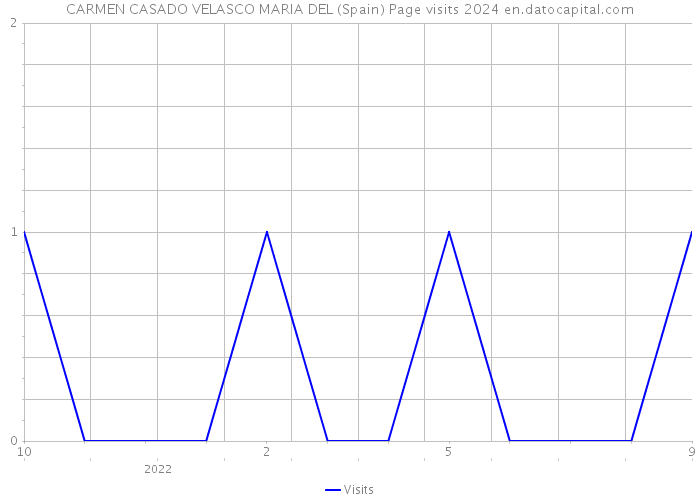 CARMEN CASADO VELASCO MARIA DEL (Spain) Page visits 2024 