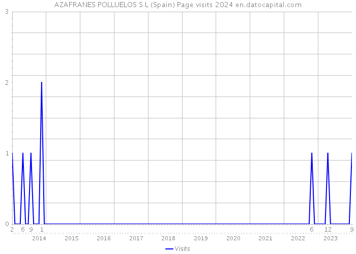AZAFRANES POLLUELOS S L (Spain) Page visits 2024 