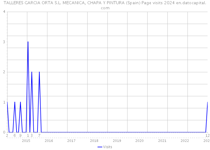 TALLERES GARCIA ORTA S.L. MECANICA, CHAPA Y PINTURA (Spain) Page visits 2024 