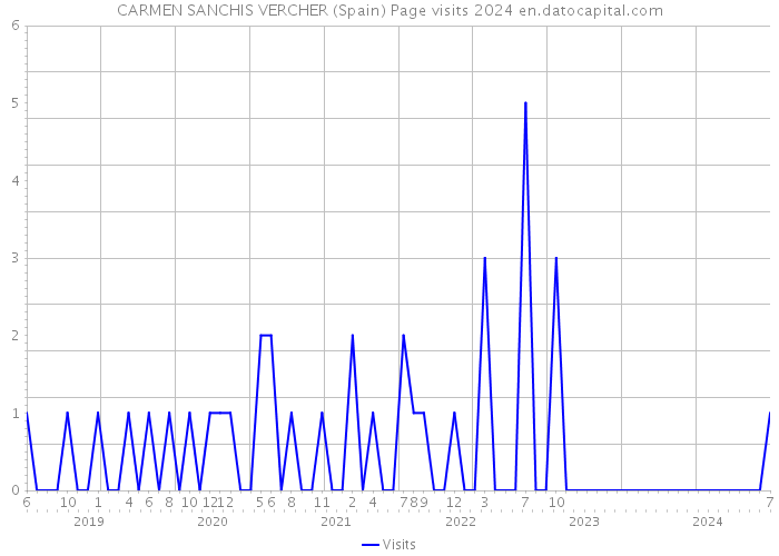 CARMEN SANCHIS VERCHER (Spain) Page visits 2024 
