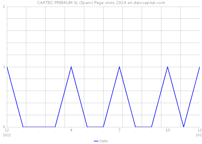 CARTEC PREMIUM SL (Spain) Page visits 2024 