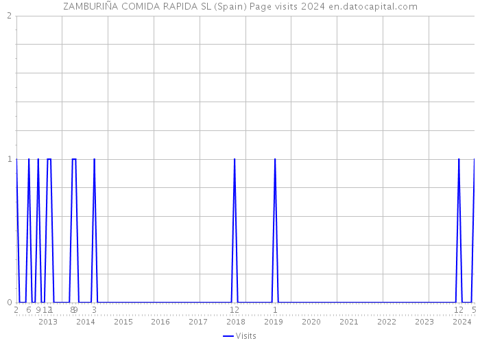 ZAMBURIÑA COMIDA RAPIDA SL (Spain) Page visits 2024 