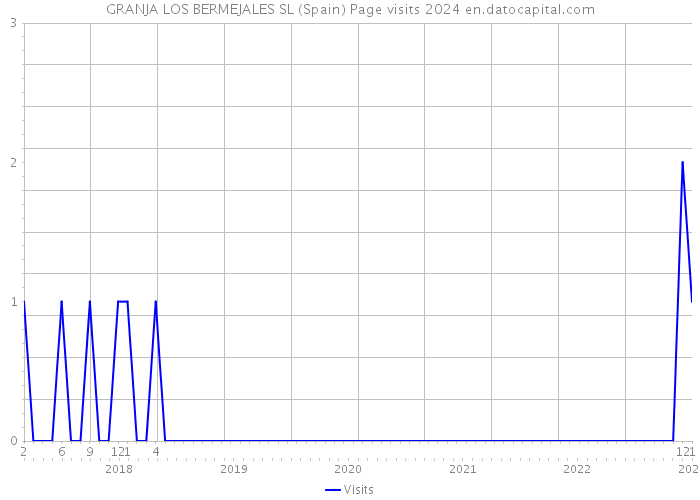 GRANJA LOS BERMEJALES SL (Spain) Page visits 2024 