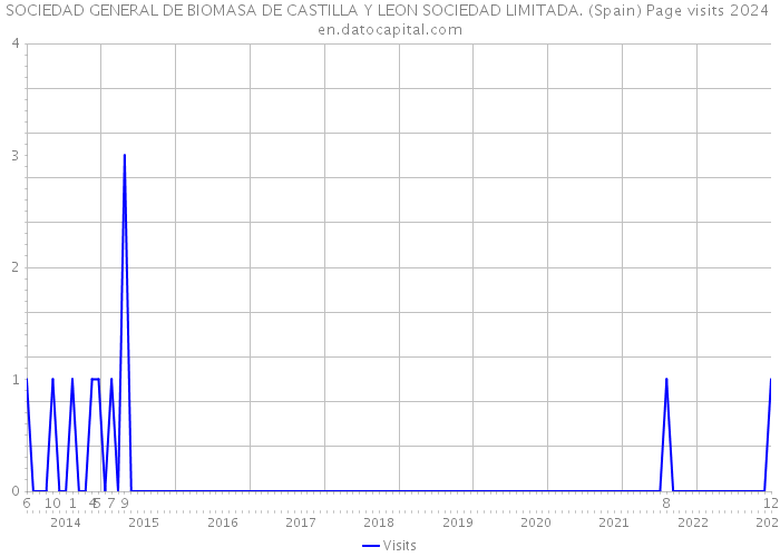 SOCIEDAD GENERAL DE BIOMASA DE CASTILLA Y LEON SOCIEDAD LIMITADA. (Spain) Page visits 2024 