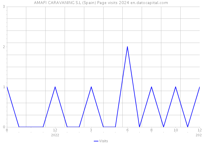 AMAFI CARAVANING S.L (Spain) Page visits 2024 