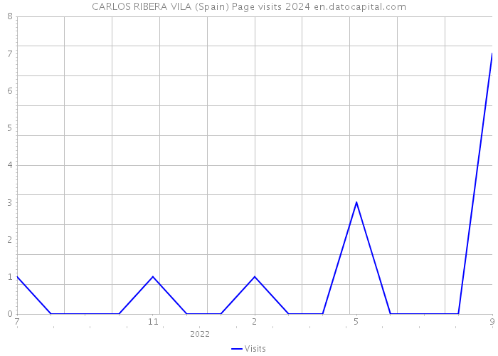 CARLOS RIBERA VILA (Spain) Page visits 2024 