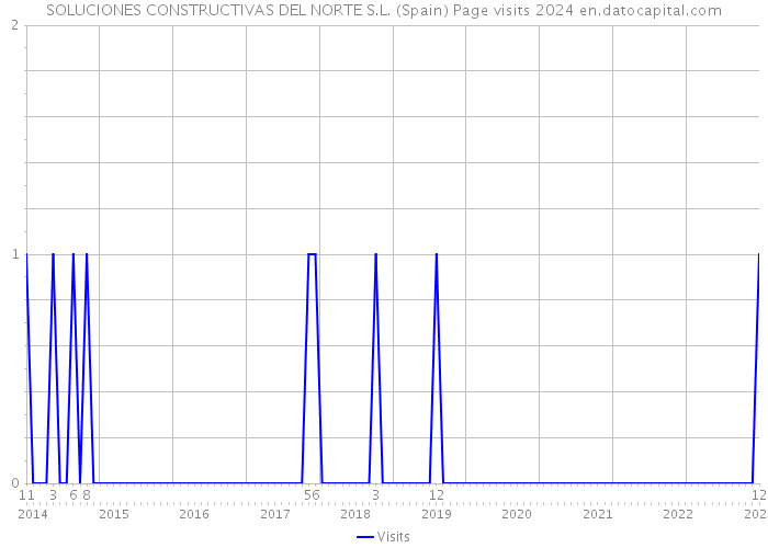 SOLUCIONES CONSTRUCTIVAS DEL NORTE S.L. (Spain) Page visits 2024 