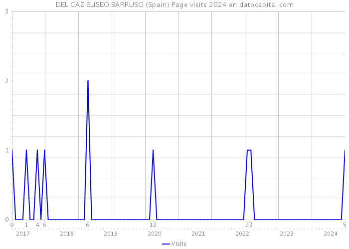 DEL CAZ ELISEO BARRUSO (Spain) Page visits 2024 