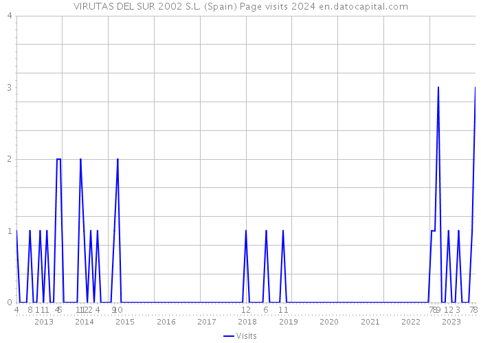 VIRUTAS DEL SUR 2002 S.L. (Spain) Page visits 2024 