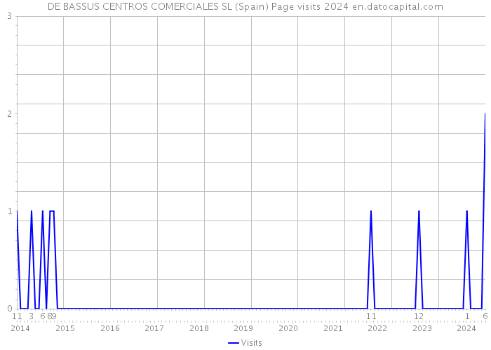 DE BASSUS CENTROS COMERCIALES SL (Spain) Page visits 2024 