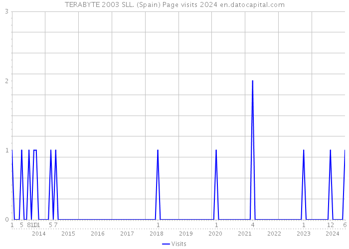 TERABYTE 2003 SLL. (Spain) Page visits 2024 