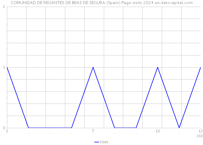 COMUNIDAD DE REGANTES DE BEAS DE SEGURA (Spain) Page visits 2024 