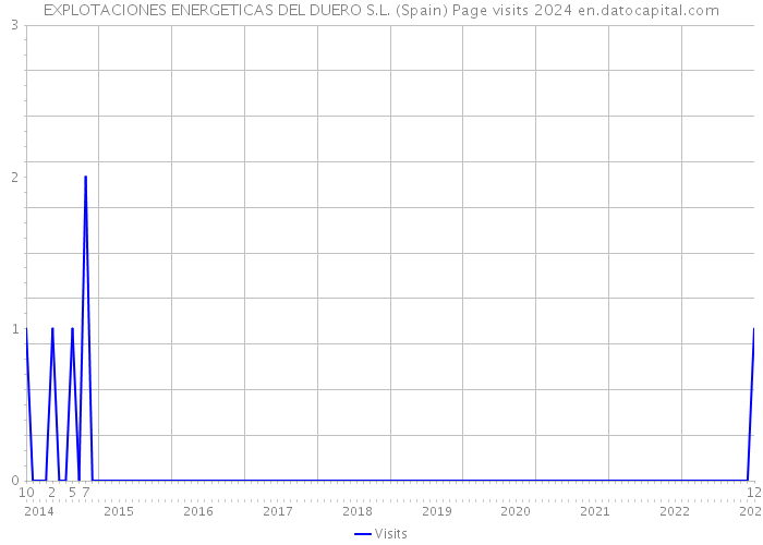 EXPLOTACIONES ENERGETICAS DEL DUERO S.L. (Spain) Page visits 2024 