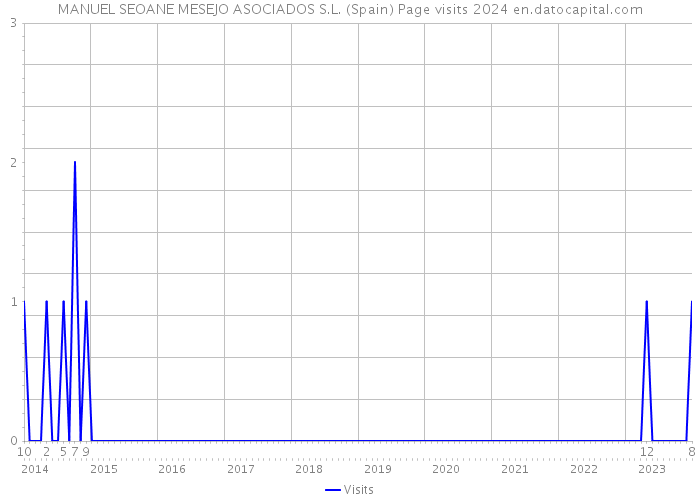 MANUEL SEOANE MESEJO ASOCIADOS S.L. (Spain) Page visits 2024 