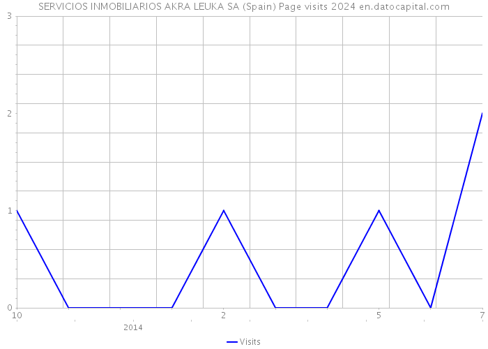 SERVICIOS INMOBILIARIOS AKRA LEUKA SA (Spain) Page visits 2024 