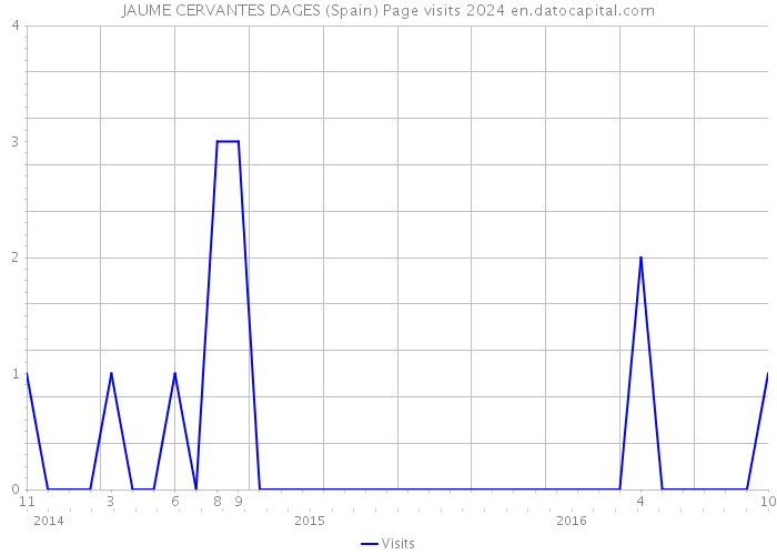 JAUME CERVANTES DAGES (Spain) Page visits 2024 