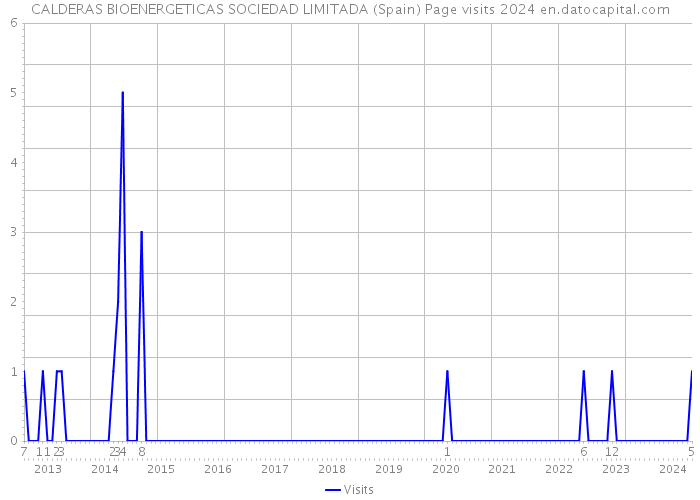 CALDERAS BIOENERGETICAS SOCIEDAD LIMITADA (Spain) Page visits 2024 