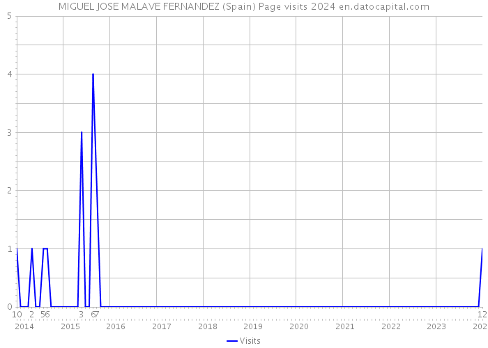 MIGUEL JOSE MALAVE FERNANDEZ (Spain) Page visits 2024 