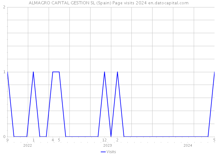 ALMAGRO CAPITAL GESTION SL (Spain) Page visits 2024 