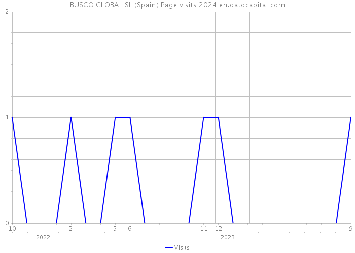 BUSCO GLOBAL SL (Spain) Page visits 2024 