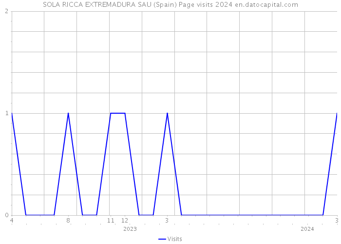 SOLA RICCA EXTREMADURA SAU (Spain) Page visits 2024 