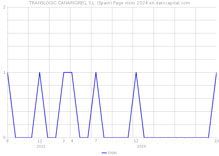 TRANSLOGIC CANARIGREG, S.L. (Spain) Page visits 2024 