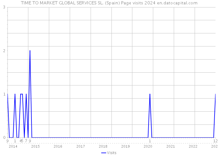 TIME TO MARKET GLOBAL SERVICES SL. (Spain) Page visits 2024 