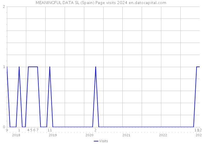 MEANINGFUL DATA SL (Spain) Page visits 2024 