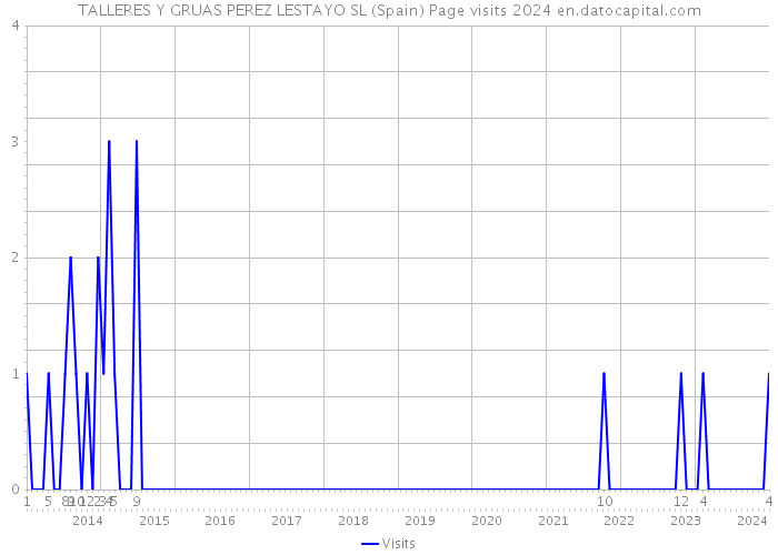 TALLERES Y GRUAS PEREZ LESTAYO SL (Spain) Page visits 2024 